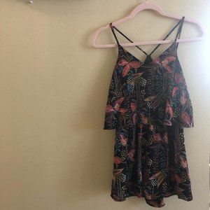 LUSH Tropical Print Romper